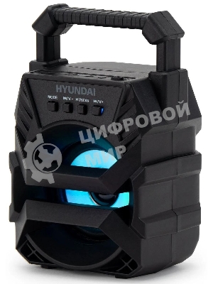 Колонка портативная Hyundai H-PS1000 черный 9 Вт 1.0 BT/USB 10м 500mAh