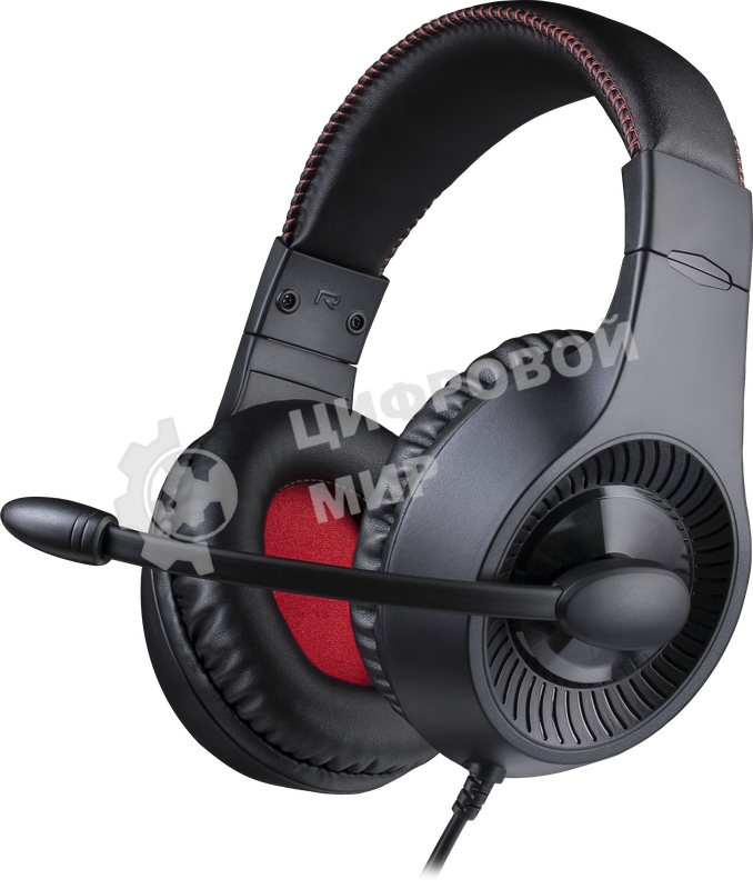 Гарнитура Redragon Pelias чёрный, проводная, 2 x mini jack 3.5 мм, подсветка