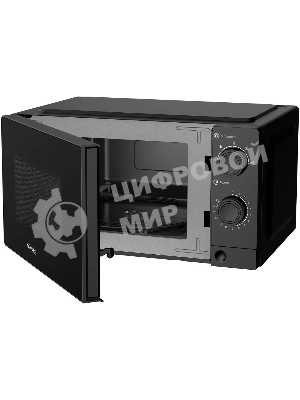 Микроволновая печь Oasis MW-70XB черный, 20 л, 700 Вт, переключатели - поворотный механизм