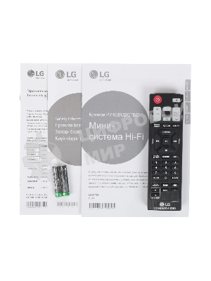 Мини-аудиосистема LG CJ44 черный 480Вт FM USB BT
