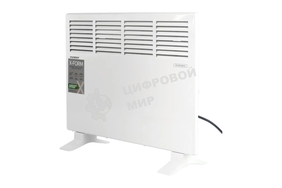 Конвектор электрический Patriot PT-C 15 X белый, 1500 Вт, 15 м2, термостат