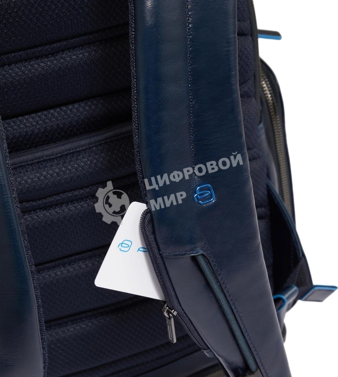 Рюкзак для ноутбука Piquadro Blue Square CA6592B2BM/BLU2, кожа, темно-синий