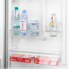 Холодильник Maunfeld MFF200NFBE черный, двухкамерный 271/106л морозилка снизу, No Frost