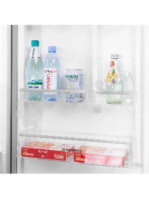 Холодильник Maunfeld MFF200NFBE черный, двухкамерный 271/106л морозилка снизу, No Frost