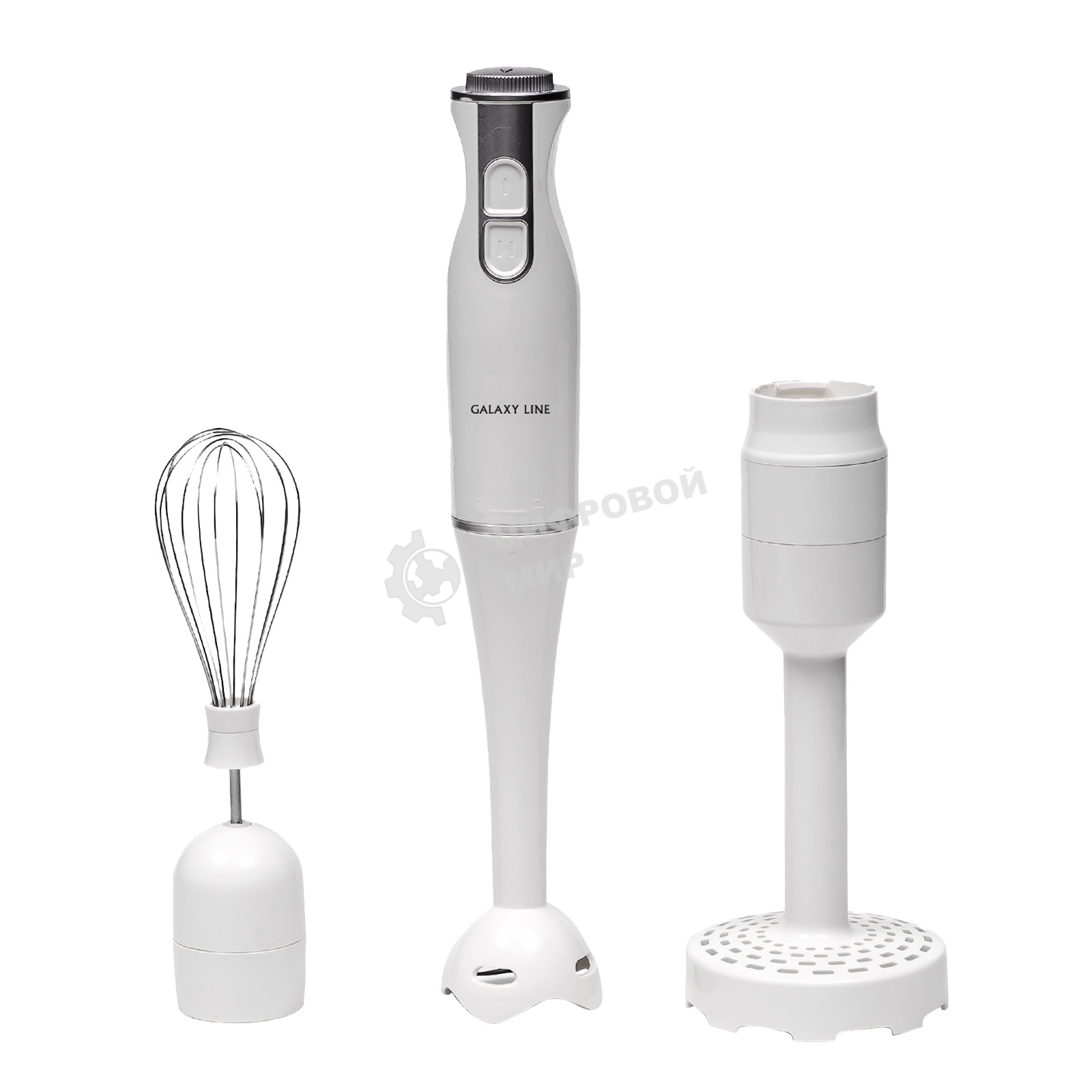 Блендер погружной Galaxy Line GL 2104 800 Вт, белый/серебристый