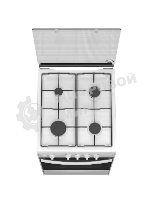 Плита газовая Darina 1B GM 341 107 W белый/черный, конфорок 4 шт, духовка 50 л, 50 см x 85 см x 56 см