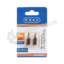 Бита EDGE by PATRIOT T9, сталь S2, длина 25 мм, 2шт в блистере