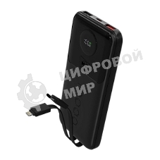 Портативный аккумулятор MORE CHOICE (4620202552792) PB35-10 10000mAh 2USB+1Type-C 3.0A 22.5W+PD20W+QC3.0, черный