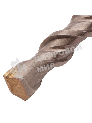 Бур по бетону Denzel двойная спираль, Cobalt W-tip, 22x460 мм, SDS PLUS