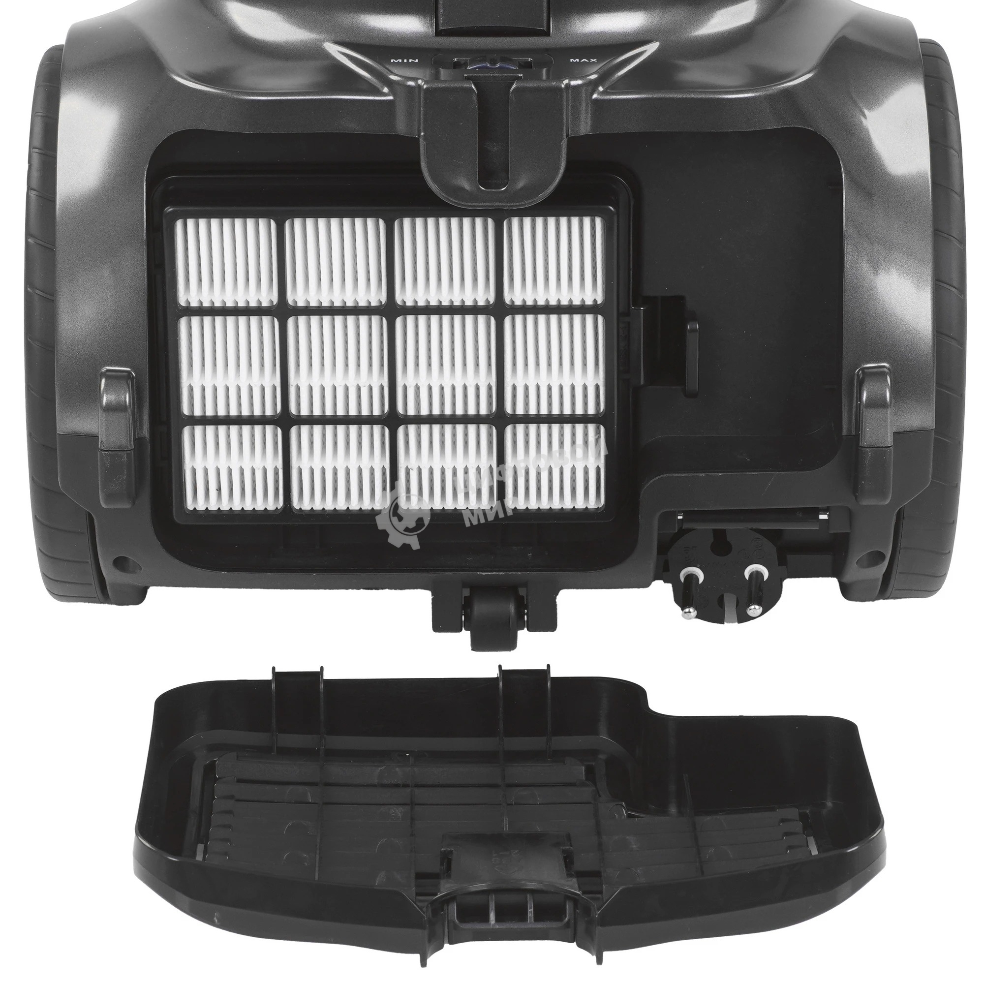 Пылесос Endever Skyclean VC-670 серый/синий, 420/2100 Вт, уборка сухая, пылесборник контейнер 3 л