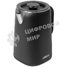 Электрочайник Aresa AR-3482 черный, 1.6 л, 1700 Вт, скрытый нагревательный элемент, поддержание температуры