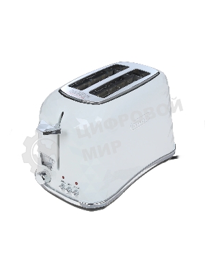 Тостер DeLonghi CTJ 2103 W белый, 900 Вт, 2 слота