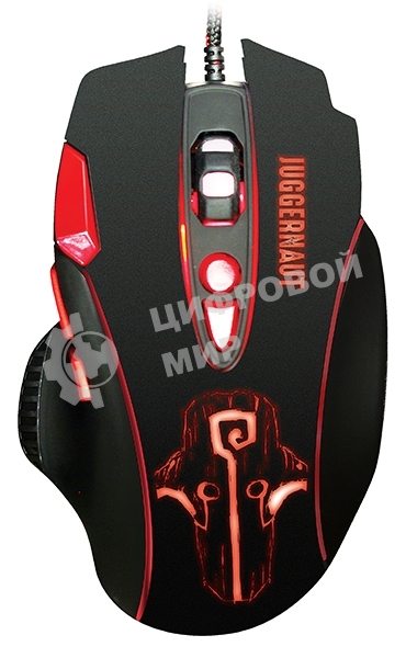 Мышь проводная Qumo PRO Series Juggernaut M84 черный, 6400 dpi, USB, кнопки - 8