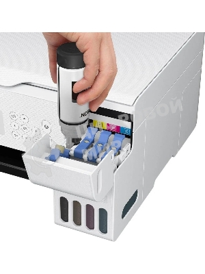 МФУ струйный Epson EcoTank L3266 (C11CJ66416) белый, A4, ч/б печ. 10 стр/мин., цв. печ. 5 стр/мин., 5760x1440 DPI, USB, Wi-Fi