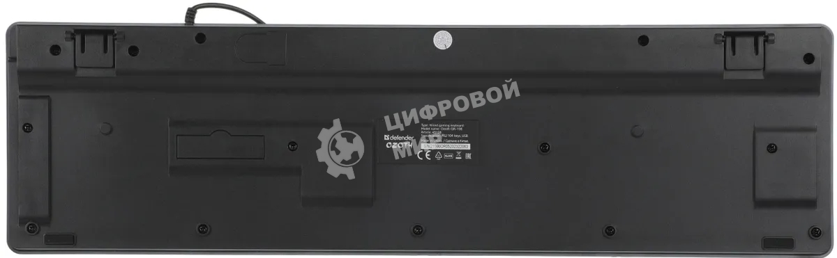 Клавиатура проводная Defender Ozoth GK-106, USB, черный