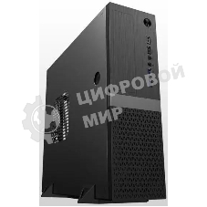 Компьютерный корпус Foxline FL-211-TFX300S с блоком питания 300Вт, mATX case, black, w/PSU TFX 300W, w/2xUSB2.0+2xUSB3.0, w/pwr cord, w/8cm FAN