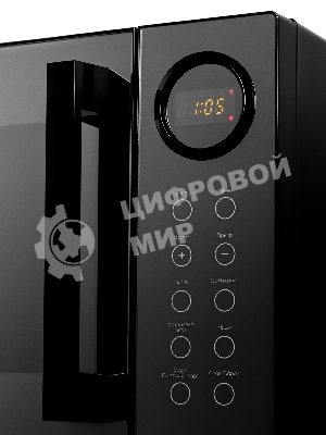 Микроволновая печь BRAYER BR2506 черный, 23 л, 900 Вт, переключатели - кнопки