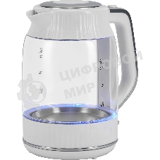 Чайник электрический Vitek VT-WK1059 1.7л. 2200Вт белый корпус: стекло/пластик