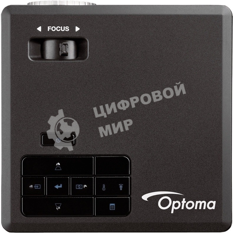 Проектор Optoma ML750e (DLP, LED, WXGA 1280x800, 700Lm, 15000:1, HDMI, USB, MHL, MicroSD, 1x1W speaker, 3D Ready, led 20000hrs, черный, 0.38kg)