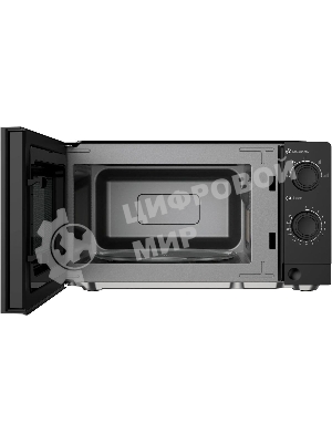 Микроволновая печь Oasis MW-70XB черный, 20 л, 700 Вт, переключатели - поворотный механизм