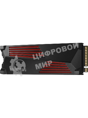 Накопитель SSD Samsung 990 Pro 4Tb, PCIe 4.0 x4, M.2 2280, NVMe, R/W 7450/6900, с радиатором