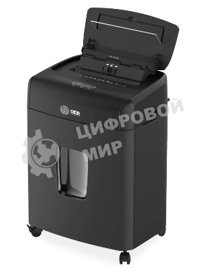 Шредер Cactus CS-SH-D6 черный с автоподачей (секр.P-4) фрагменты 120лист. 23лтр. скрепки скобы пл.карты