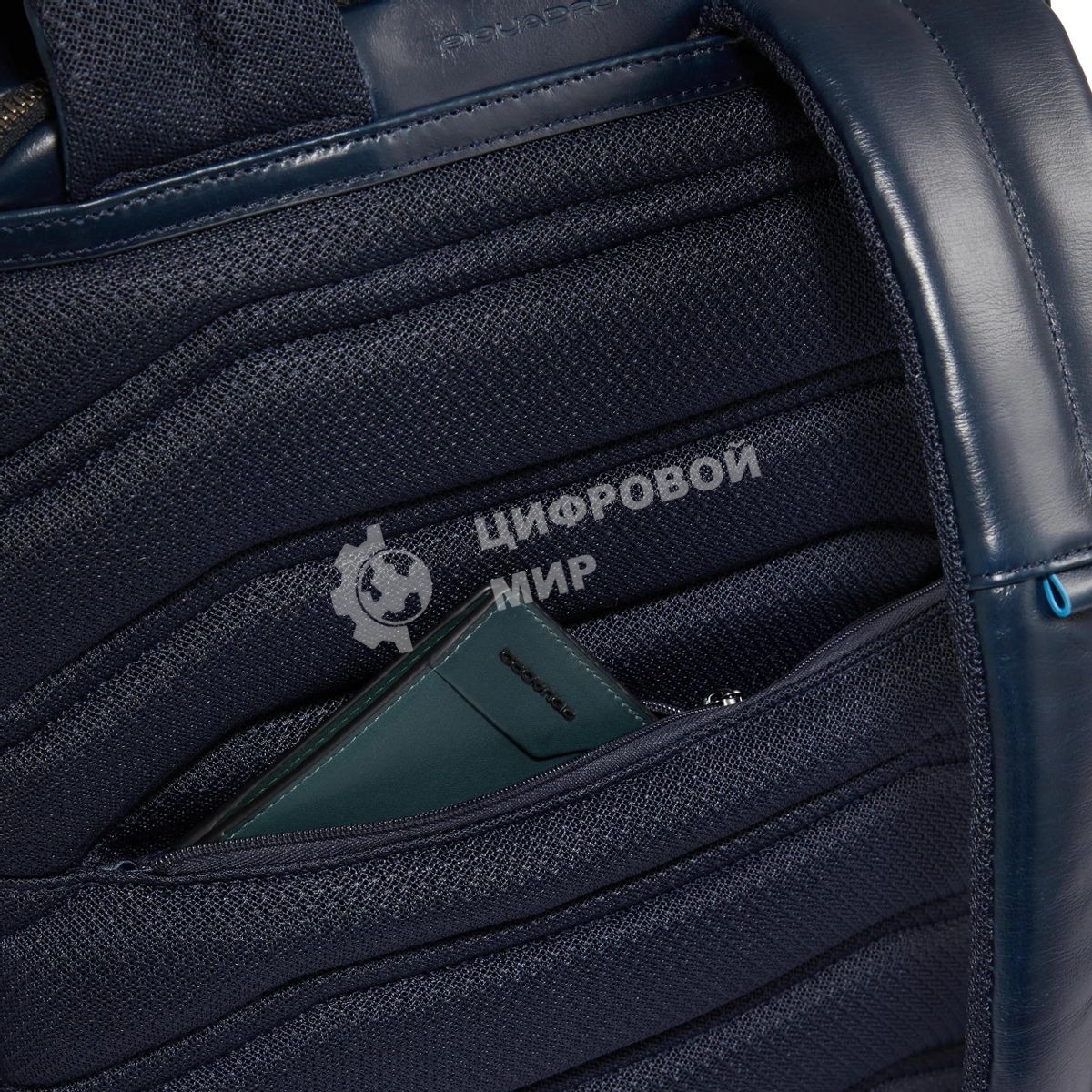 Рюкзак для ноутбука Piquadro Blue Square CA6592B2BM/BLU2, кожа, темно-синий