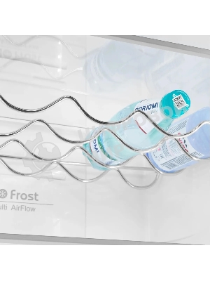 Холодильник Maunfeld MFF200NFBE черный, двухкамерный 271/106л морозилка снизу, No Frost