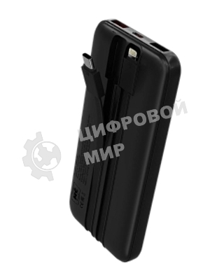 Портативный аккумулятор MORE CHOICE (4620202552792) PB35-10 10000mAh 2USB+1Type-C 3.0A 22.5W+PD20W+QC3.0, черный