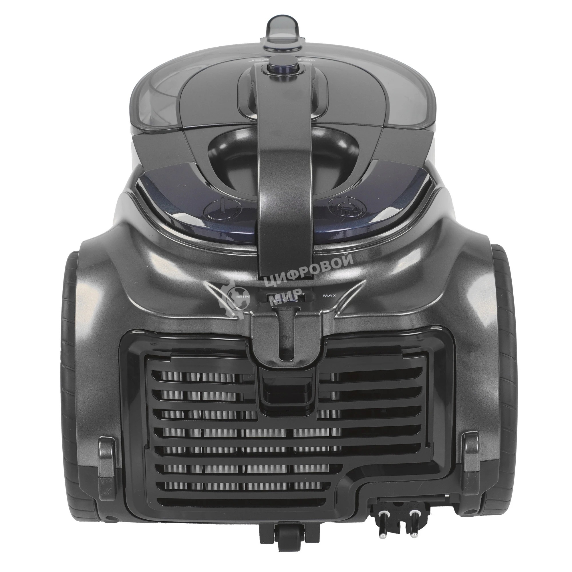 Пылесос Endever Skyclean VC-670 серый/синий, 420/2100 Вт, уборка сухая, пылесборник контейнер 3 л