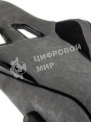 Кресло Бюрократ Zombie Drift/F серый/черный, экокожа, 120 кг, механизм качания, подставка для ног