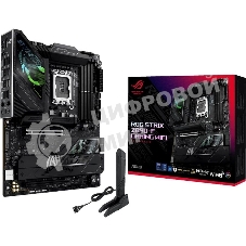 Материнская плата ASUS ROG STRIX Z890-F GAMING WIFI, LGA 1851, Intel Z890, 4xDDR5, 4xSATA, 5xM.2, 1xPCIe 5.0 x16, 1xPCIe 4.0 x4, 1xHDMI, 1xDP, 2xUSB-C, 1x 2.5Gb LAN, 4xUSB-A 3.2 Gen 1, 4xUSB-A 3.2 Gen 2, 2xUSB-A 2.0, 2xUSB-C Thunderbolt 4, 2x3.5 мм, 7.1, ATX