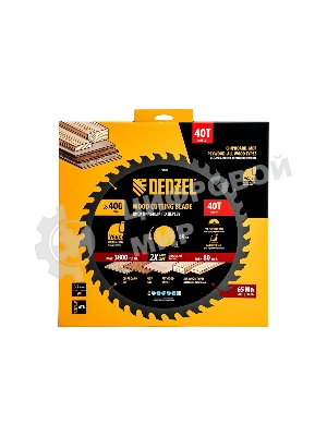 Пильный диск по дереву Denzel ф400 х 50 мм, 40 зубьев
