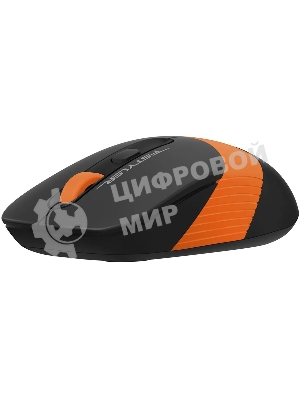 Мышь беспроводная A4Tech Fstyler FG10S черный/оранжевый, 2000 dpi, радиоканал, USB, кнопки - 4