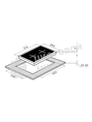 Газовая варочная панель Maunfeld EGHS.32.3ES, 2 конфорки, нержавеющая сталь, серебристый