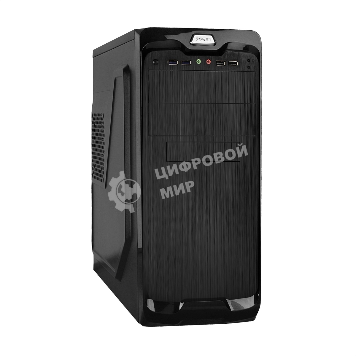 Корпус Miditower Exegate UN-604 Black, ATX, UN500, 120мм 2*USB+2*USB3.0, Audio