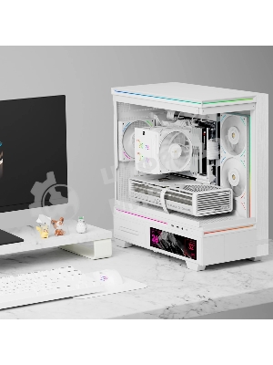 Кулер для процессора Thermalright Royal Knight 120 Digital White (4-pin PWM, LED temp., 162mm, Ni/Cu, 6x6mm, 2x120mm, 80.45CFM/56.36CFM, 29.4dBA/28.4dBA, 2150RPM/1900RPM, S: 1200, 1700, 1851, 115X, 2011, 2066, AM4, AM5, white)