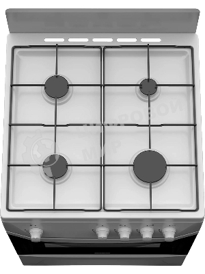 Плита газовая Darina C 1001 W белый/черный, конфорок 4 шт, духовка 50 л, 60 см x 85 см x 60 см