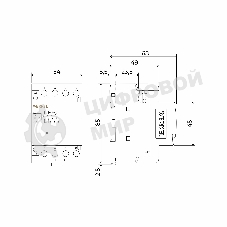 Контактор модульный WERKEL 40 A 4NO (3 мод.) W943M40O
