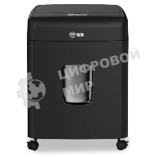 Шредер Cactus CS-SH-D6 черный с автоподачей (секр.P-4) фрагменты 120лист. 23лтр. скрепки скобы пл.карты