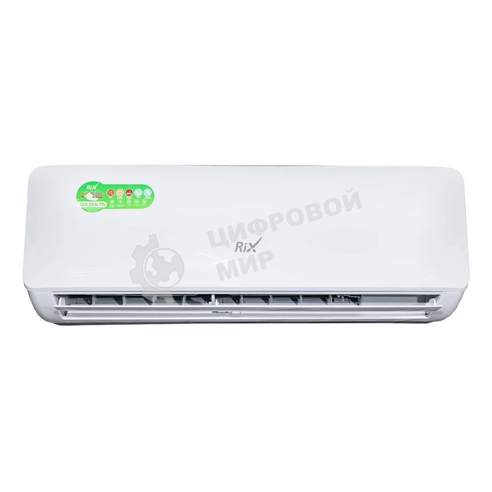 Кондиционер сплит-система настенного типа RIX LITE I/O-W12MB 12000 BTU, 32 м², 28 дБ, охлаждение, обогрев, осушение, белый