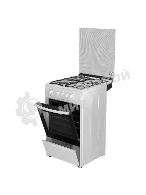 Плита газовая Darina 1B GM 341 107 W белый/черный, конфорок 4 шт, духовка 50 л, 50 см x 85 см x 56 см