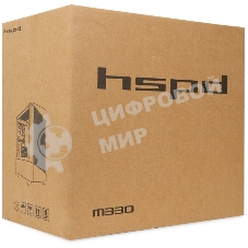 Компьютерный корпус HSPD M330, Mesh Mini-tower, черный, TG, 0.6 SPCC, 3x120mm ARGB mATX, mITX 175/330/160mm 2x2.5