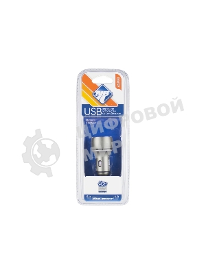 Сетевое зарядное устройство NOVA BRIGHT для моб.устройств, 2 USB-порта, 2100мА + цифровой LED вольтметр, 12/24В 46898