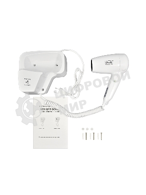 Фен Puff 1200 белый, 1200 Вт