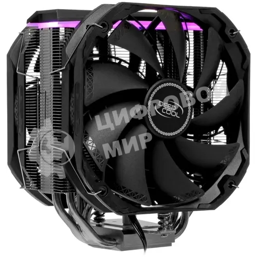 Кулер для процессора DEEPCOOL AS500 PLUS черный, 140 мм, алюминий/медь, 1200 об/мин, 29.2 дБ, 4 pin, 220 Вт, 164 мм