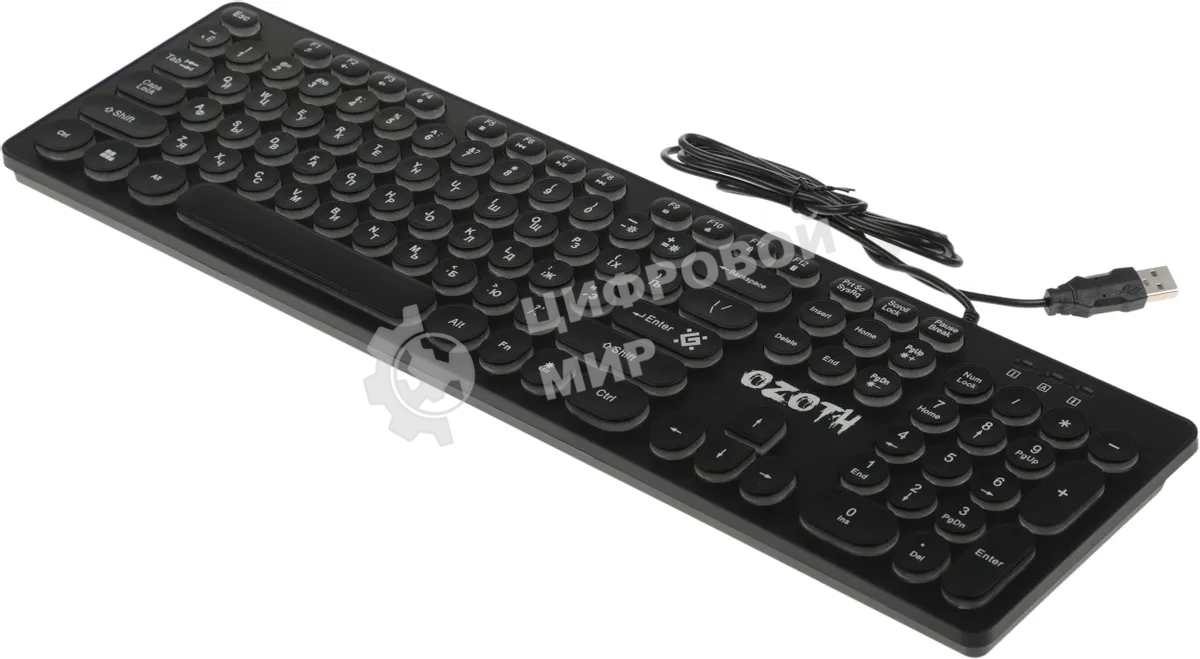 Клавиатура проводная Defender Ozoth GK-106, USB, черный