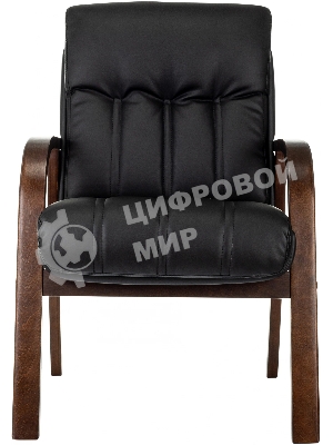 Кресло Бюрократ T-9932W-CF-Eco черный, экокожа