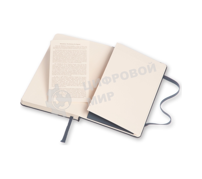 Блокнот Moleskine CLASSIC MM710B20 Pocket 90x140 мм, 192 страниц, линейка, твердая обложка, синий сапфир