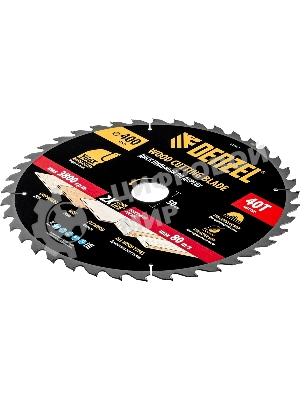 Пильный диск по дереву Denzel ф400 х 50 мм, 40 зубьев